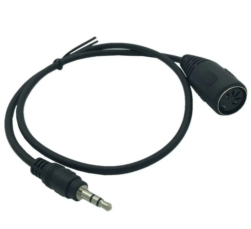 

5 Pin Din Female to 3.5MM Male SmartPhone AUX Headphone Stereo Jack Input Cable