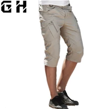Для мужчин свободные военные тактические шорты с накладными карманами летние хлопковые шорты в стиле кэжуал Мужская армейская Ix9 Шорты до колена Длина плюс Размеры