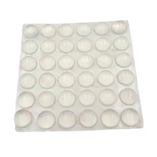 36PCS Door Stopper 16MM Dia 8MM Thickness Silicon Rubber Kitchen Cabinet Self Adhesive Damper Pad Furniture