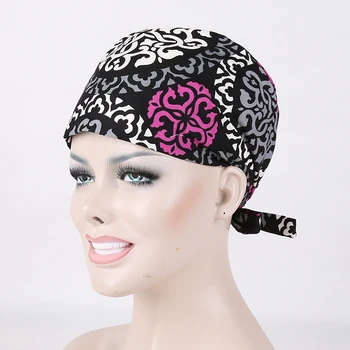 

2017 Direct Selling Rushed Women Woven Scrub Winter Women's Surgical Cap Nurse Medical Caps Hospital And Clinic Working Hat