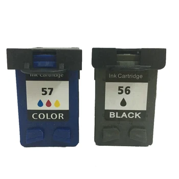 

vilaxh 56 57 Compatible Ink Cartridge Replacement For HP 56 57 Officejet 4110 4255 4256 5510 5608 Deskjet 450Ci 5160 5550