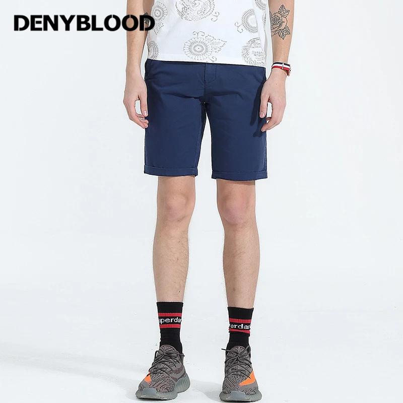 Denyblood Jeans Mens Shorts 2022 Summer New Chions Short Pants Washed