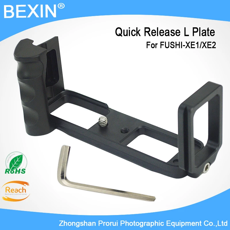 

Vertical Camera Tripod Quick Release L Plate/Bracket Holder hand Grip L-Shaped Bracket with 1/4" camera screw for FUSHI-XE1/XE2