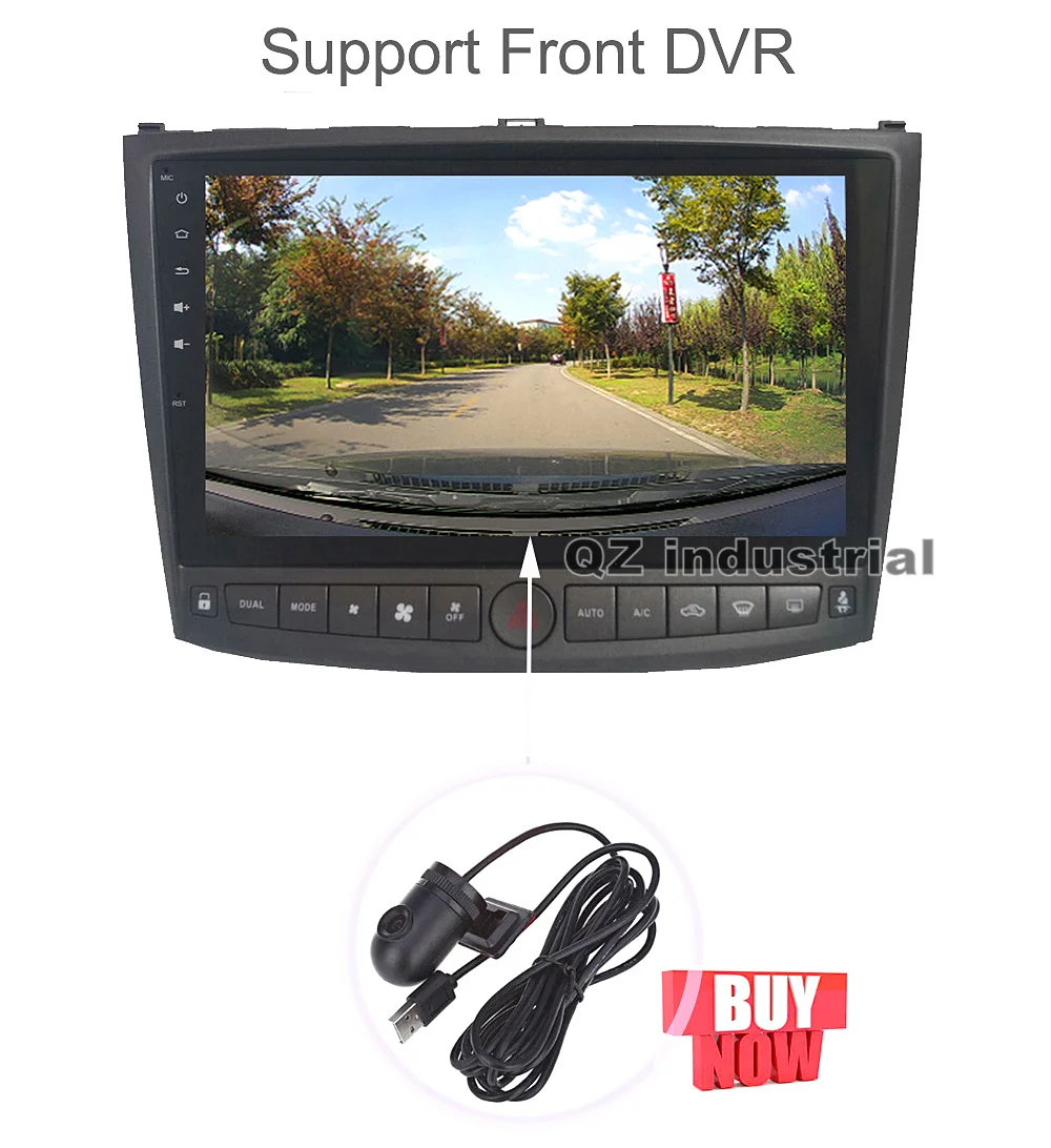 Perfect QZ industrial HD 10.2" Android 8.1 T3 Car DVD Player for Lexus IS200 IS220 IS250 IS300 2006-2012 With 3G 4G WIFI GPS Navi Radio 15
