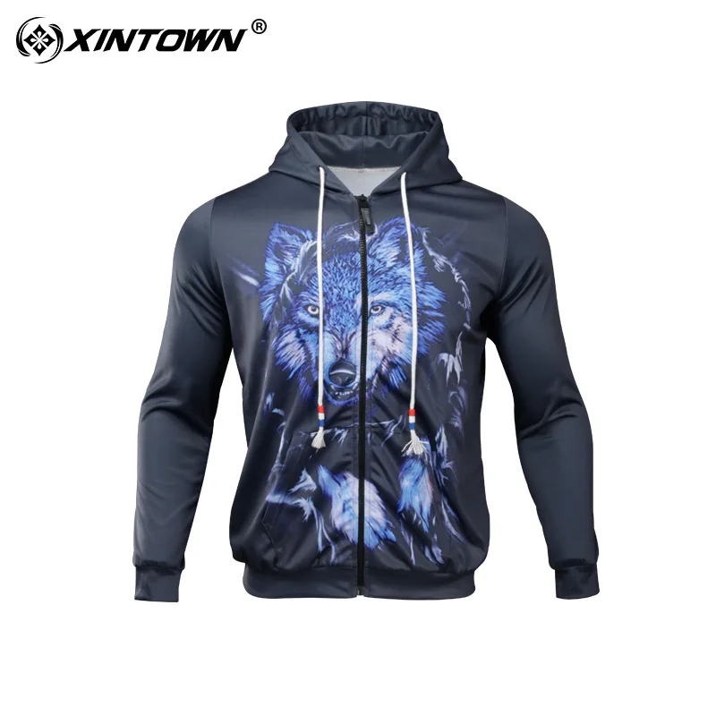 

XINTOWN Men/Women Cycling Jersey Sweatshirts Print Headwear Jersey Hip Hop Streetwear Clothing Autumn Spring Cyling Clothes