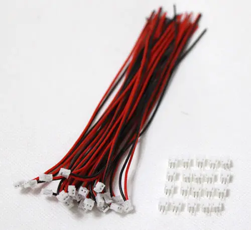 

40 SETS Mini Micro ZH 1.5 2-Pin JST Connector with Wires Cables