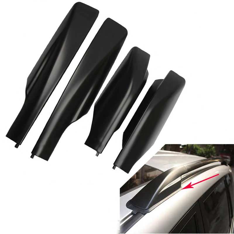 

Black Car Styling Roof Rack Cover Bar Rail End Replacement Shell 4PCS For Toyota RAV4 XA30 2006 2007 2008 2009 2010 2011 2012