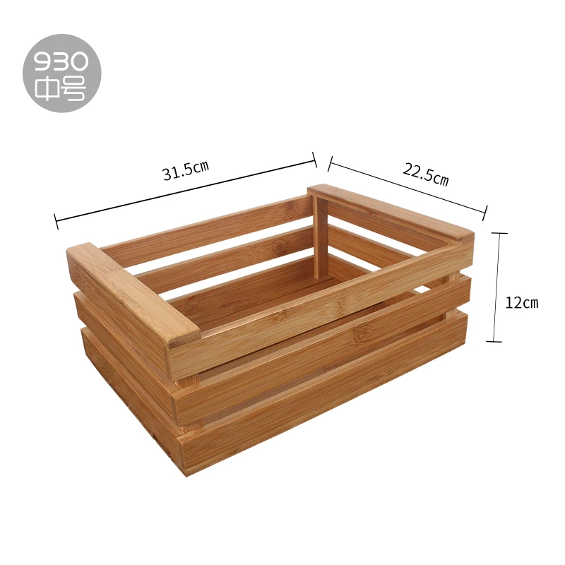 Скандинавском стиле бамбуковая корзина для хранения хлеба лоток десерт дисплей кухня коробка для хранения десерт стол украшение дома многоцелевой - Цвет: B
