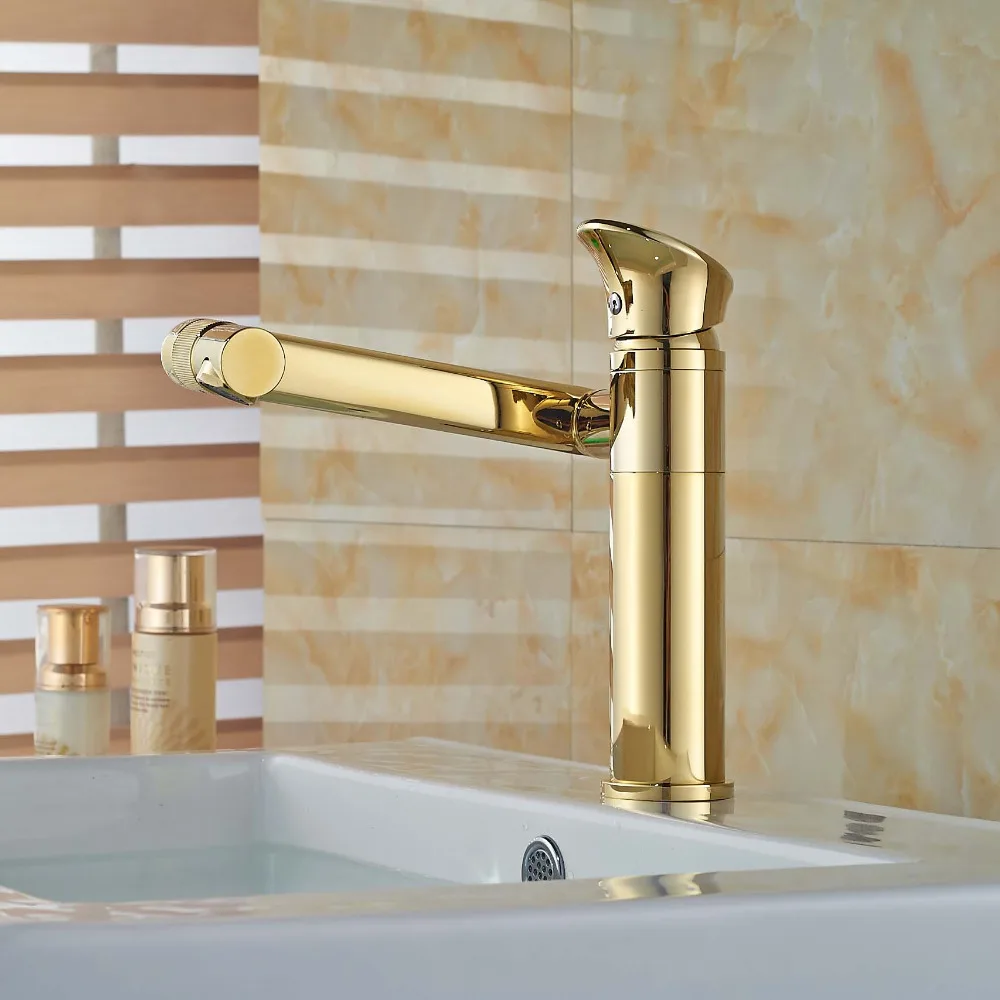 Bathroom Basin Faucet Swivel Spout 360 Degreen Vessel Vanity Sink Mixer