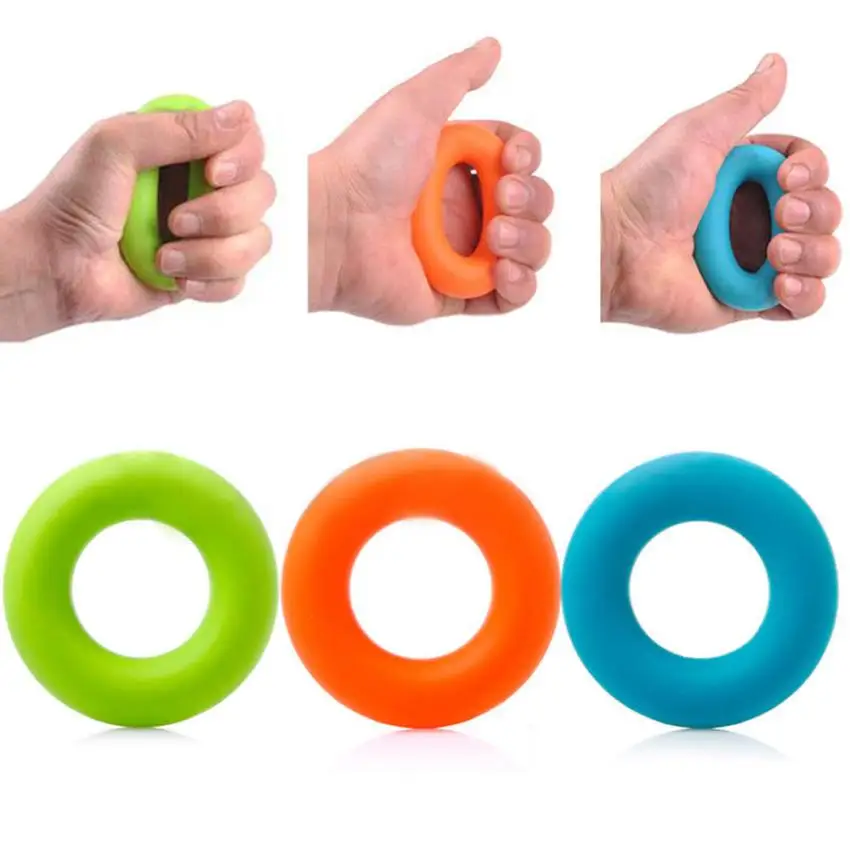 R/ésistance /à la main Grip en caoutchouc Muscle Power Formation facile Poign/ées Transporteur Fitness//anneau en caoutchouc extensible Pr/éhenseur Bleu