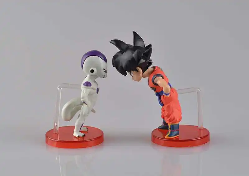 Аниме Драконий жемчуг Z Сон Гоку Frieza ПВХ Фигурки Коллекция Модель детские игрушки куклы 7 см 2 шт./компл