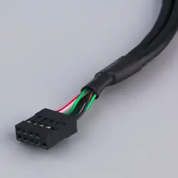 Новое расширение 2 Порты концентратор USB 2,0 до 9 контактный разъем плата Панель кронштейн
