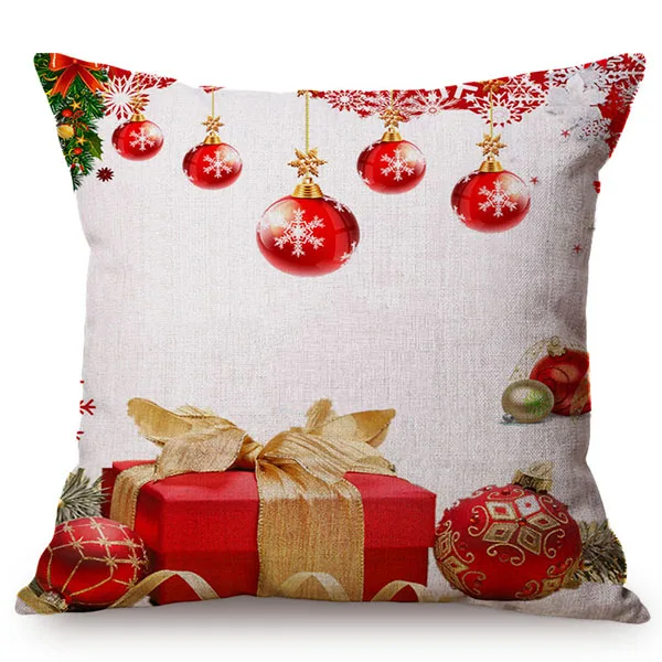 Рождественский шар, Рождественская елка, звездный узор, праздничная Наволочка на подушку, цветной Рождественский подарок, украшение на стул, диванную подушку - Цвет: N