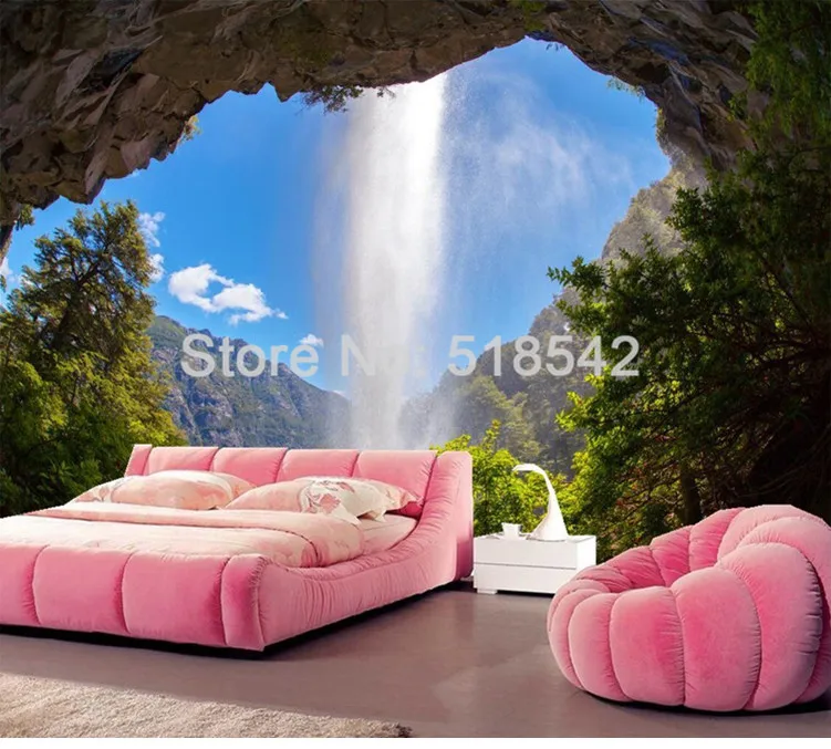 Personalizado 3d foto papel de parede caverna