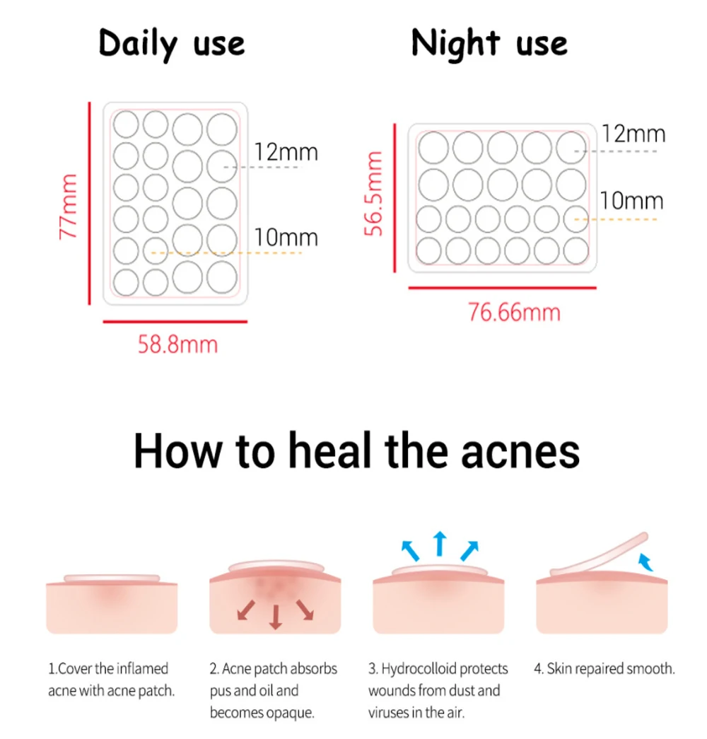 22 Пластыри для удаления черных точек и угрей, пластырь для лечения прыщей, наклейка для удаления прыщей и пятен, водонепроницаемая наклейка, инструменты для ухода за кожей лица