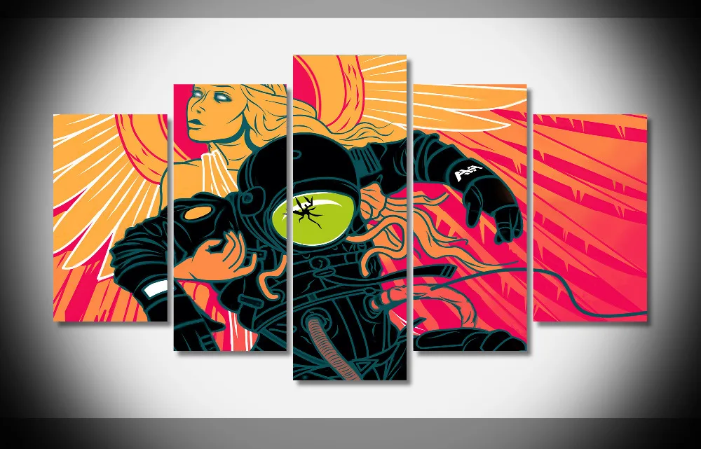 

4894 Angels and Airwaves music entertainment posters illustrations sci fi dark angels fantasy Poster Framed Gallery wrap art