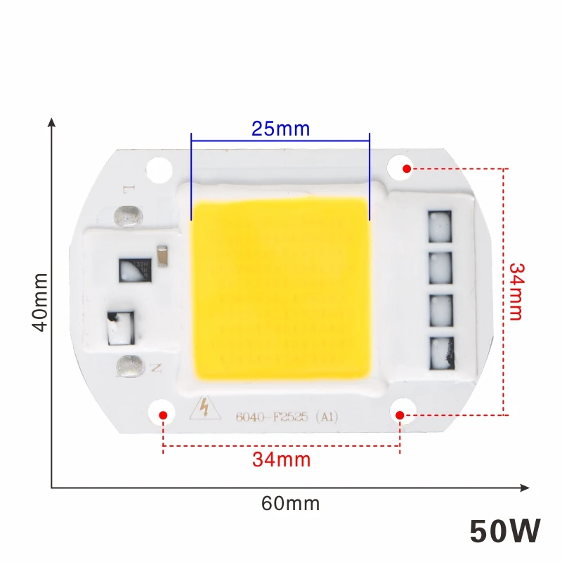 Светодиодный чип COB 110 В 230 220 10 Вт 20 30 40 50 вход IP65 умный IC светодиодный прожектор
