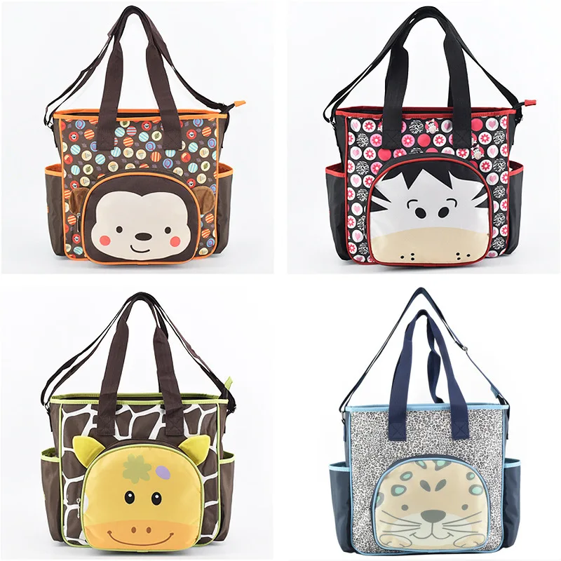 

2019 Baby Diaper Bag Large Capacity Waterproof Baby Stroller Backpacks Cartoon Printing Maternal Mommy Travel Care Shoulder Bags