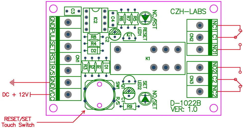 D-1022B_board switch indicate