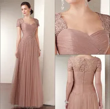 Hübsches mädchen wiht ärmel lila grau königsblau elegantes party plus größe 2015 formale plus size Mutter der Braut Kleider