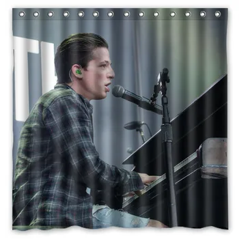 

Charlie Puth DIY Waterproof Bath Shower Curtain Mildew Resistant Custom Bathroom Curtains Spa Decorative Screens 180*180cm