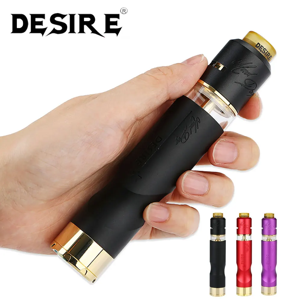 

Original Desire Mad Dog RDTA MECH Kit with 7ml RDTA Tank & Mechanical MOD & Aeronautical Material Shell E-cig Kit No Battery