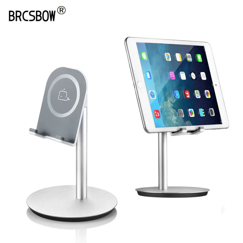 

BRCSBOW Mobile Phone Holder Stand Aluminium Alloy Metal Tablet Stand Universal Holder For iPhone iPad Xiaomi Desktop Stand