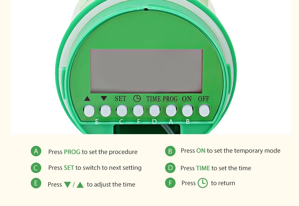 Автоматический интеллектуальный таймер полива контроллер орошения электрический клапан датчик дождя светодиодный дисплей электронный таймер воды сад