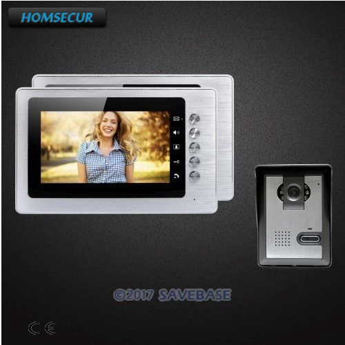 

HOMSECUR 7" Wired Video Door Entry Security Intercom with Mute Mode for Home Security