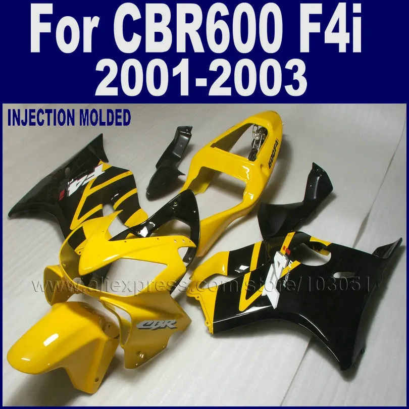Литья под давлением мотоцикл обтекатель комплект для Honda CBR 600 F4i 2001 2002 2003 01 02 03
