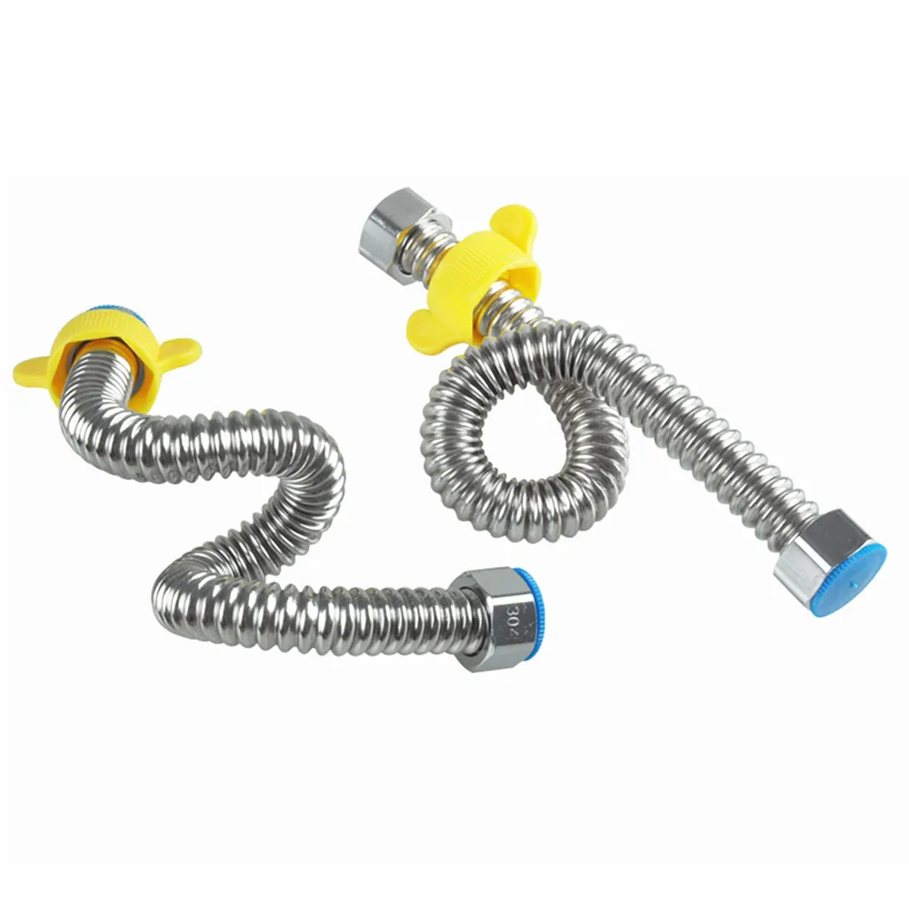 1/2 304 water heater stainless steel Bellows corrugated pipe fflooding hot  and cold plumbing hose shaping length 10CM TO 500CM - AliExpress