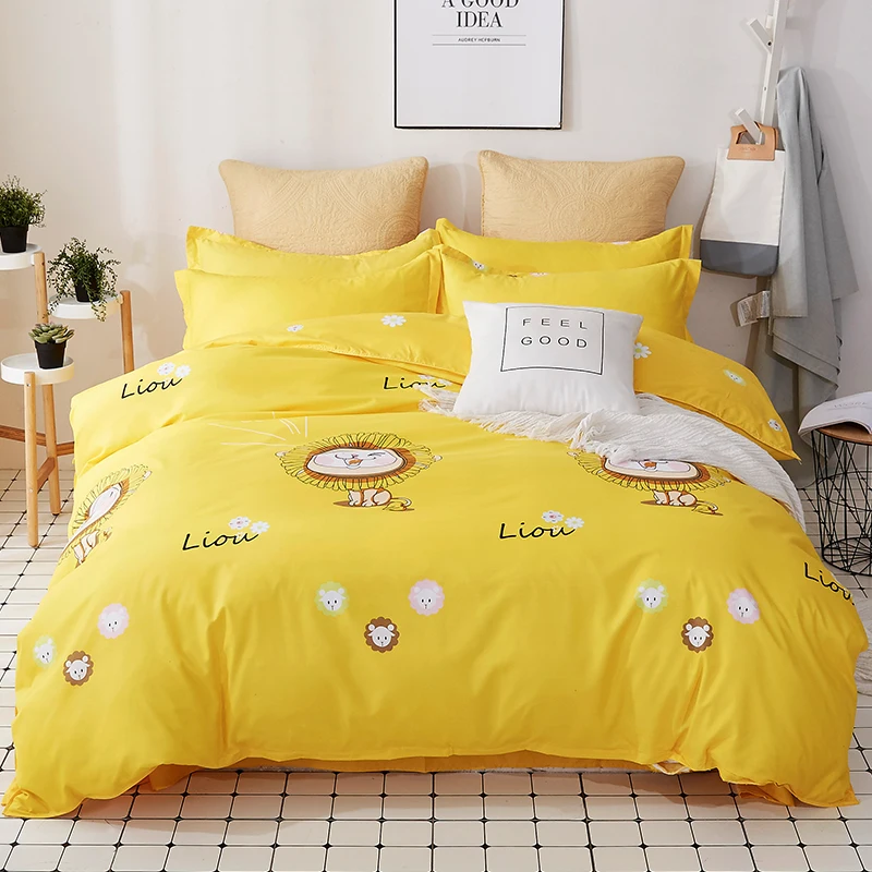 Best Polyester Brief Cartoon Bedding Sets.bedding set Duvet Cover Bed sheet Bed Linen Pillowcases.Twin size ,Queen size, King size