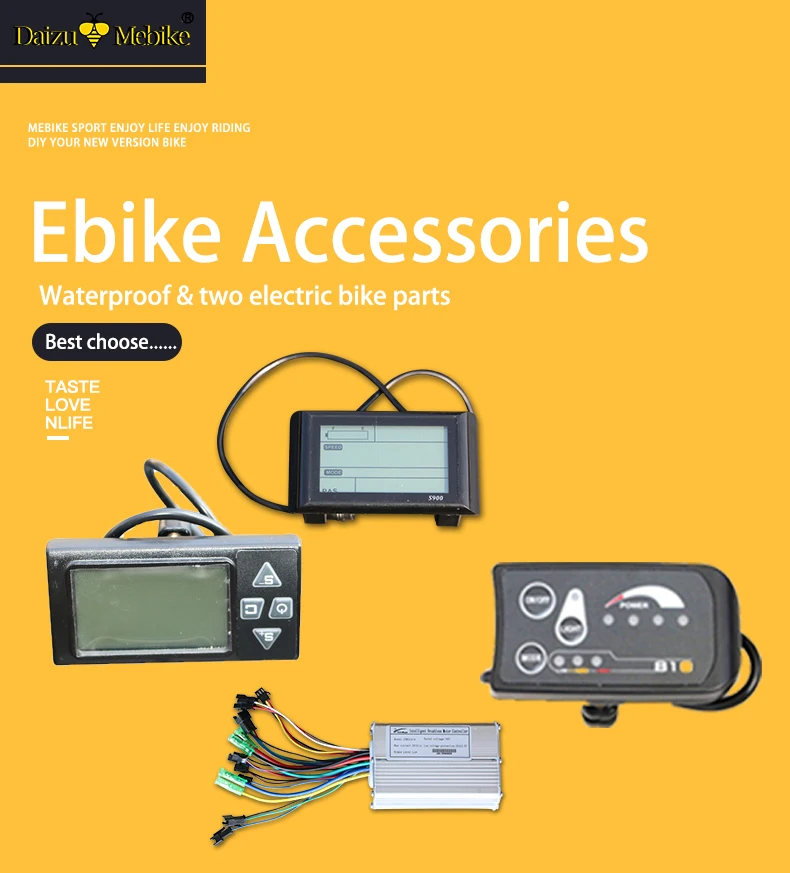 Best JS Waterproof LCD900 Display Electric Motor for Mountain Electric bicycle parts with PAS bldc Controller LCD900 Display Suitable 0