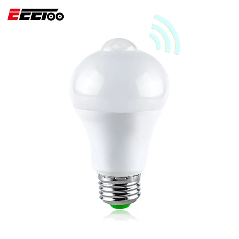 

EeeToo E27 B22 LED Bulb With PIR Motion Sensor Light Auto On/Off Led Lamp Induction Light Bulb For Home 12W 18W White Warm White