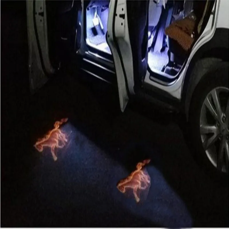 

2pcs Wireless Car Door Led Welcome Laser Projector Logo Shadow Horse Light Car-styling Car Interior Lamp Light