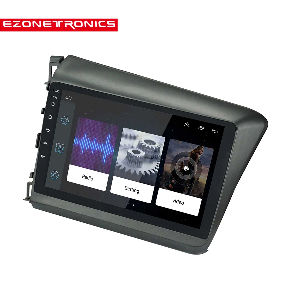 Автомагнитола 2DIN Android 8 1 9 дюймов GPS DDR3 + 16 ГБ для Honda Civic 2012 13|Мультимедиаплеер авто| |