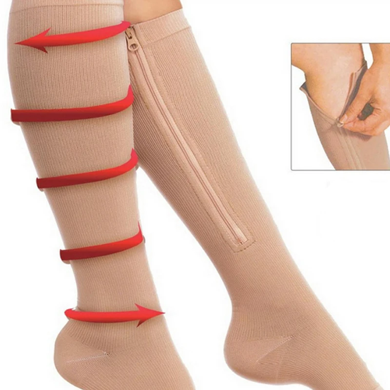 

Sports Safty Legwarmers Anti-Fatigue Compression Socks Foot Leg Pain Relief Slim Socks Knee Stockings