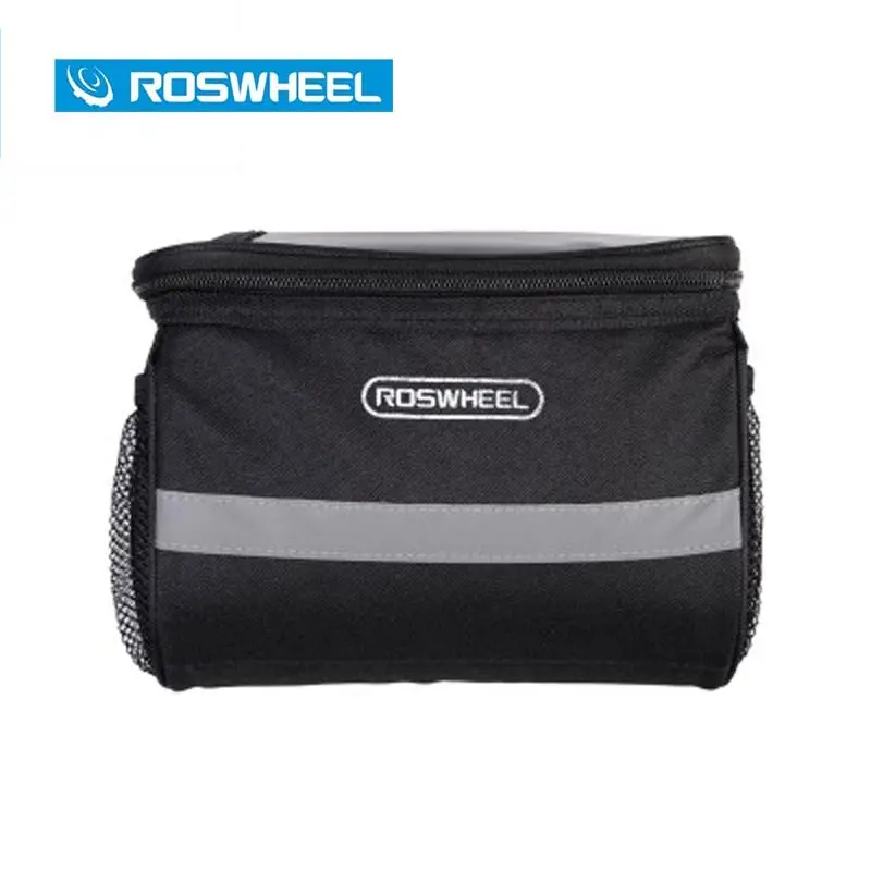 Sale ROSWHEEL Mountain Bike Handlebar Bag Riding Bike Phone Case Tool Bag Front Pannier Cycling Bicycle Bag/Cover/Basket Sacoche Velo 5