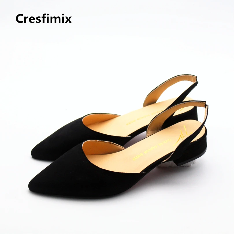 

Cresfimix women cute pu leather flat shoes lady spring and summer slip on flats female plus size comfortable shoes zapatos