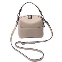 Женская сумка Новая мода натуральная кожа мягкая Маленькая женская сумка через плечо с двойными ремешками шикарные стильные сумки