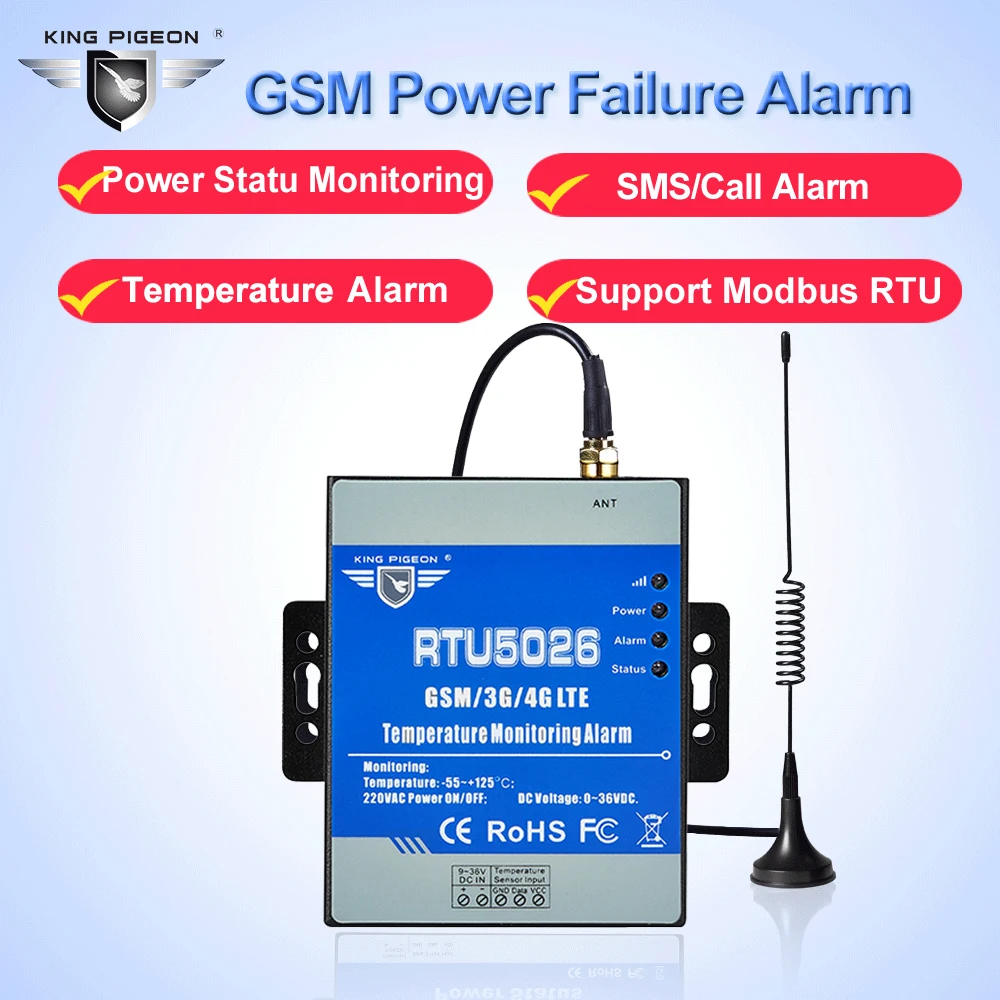 Беспроводная телеметрическая система мониторинг напряжения питания Температурная сигнализация 3g RTU интегрированная облачная платформа RTU5026