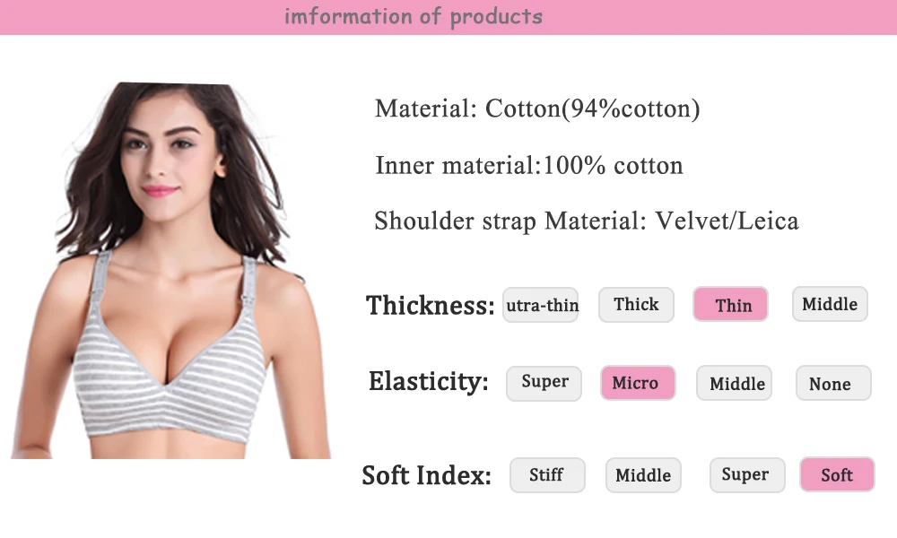 Хлопок средства ухода за кожей для будущих мам спортивный бюстгальтер для девочек переходного возраста от Набор для кормления медсестра нижнее белье Беременность; подходящая одежда для мамы, Бюстгальтер для кормления, Для женщин бюстгальтер для кормящих матерей