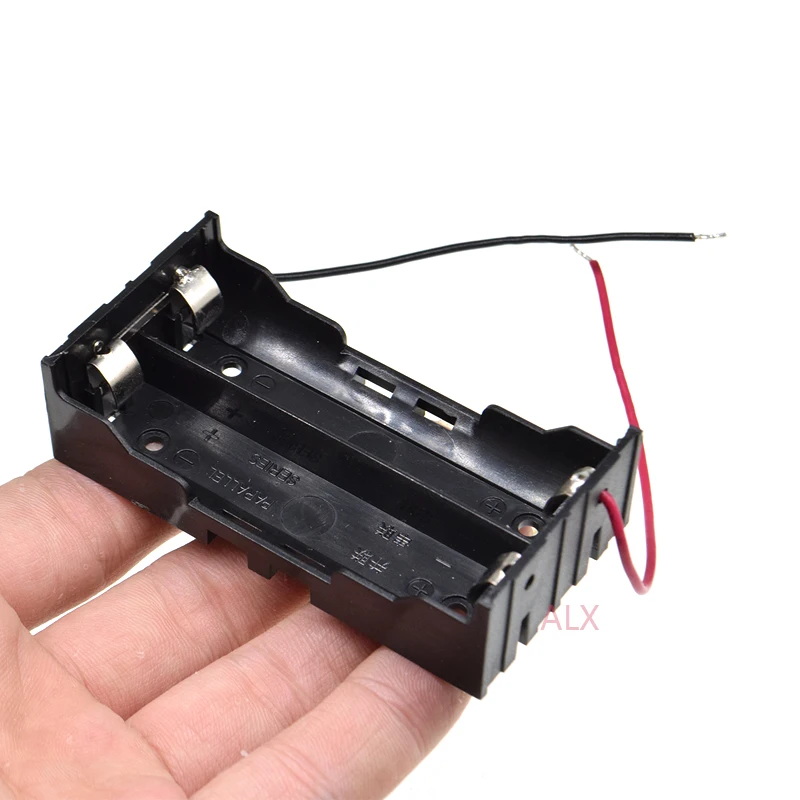 1 шт. 2x18650 3 7 В параллельный держатель батареи с проводными проводами diy 2 слота 2*18650