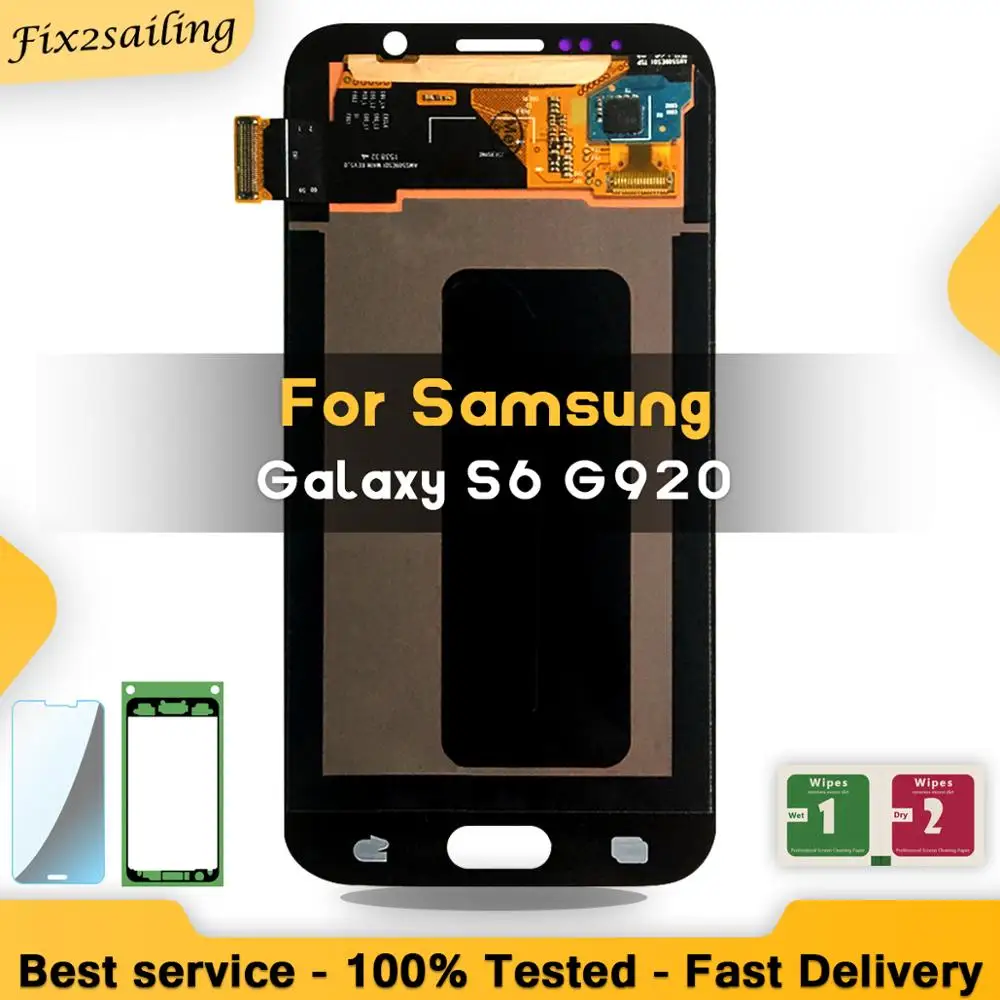 

5.1'' SUPER AMOLED LCD Display For SAMSUNG Galaxy S6 G920 G920F Touch Screen Digitizer Assembly