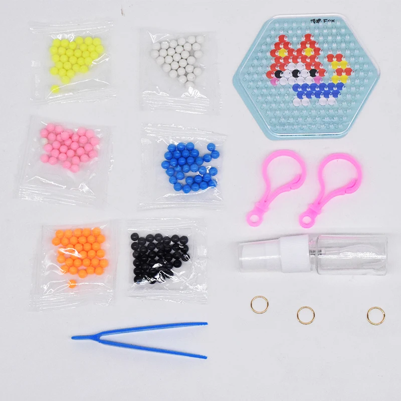 Diy Perler Pegboard водные бусины игрушка для детей Лиса и кролик набор предохранитель головоломки образовательные головоломки для малышей Девочка Мальчик Beadbond игрушки