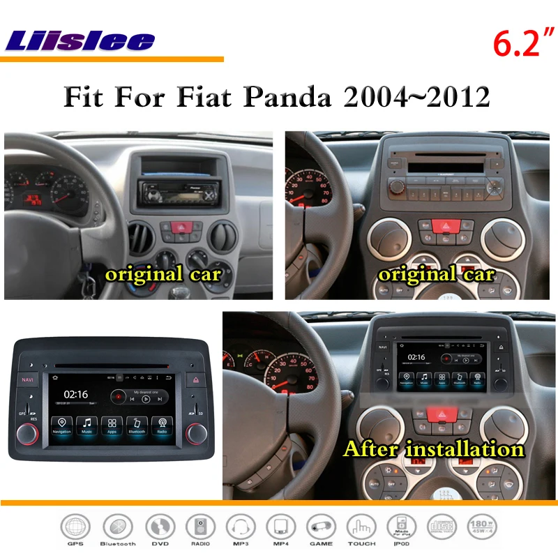 Sale Liislee Car Android Multimedia For Fiat Panda 2004~2012 - Stereo Radio Video Audio CD DVD Player GPS NAV NAVI Navigation System 4