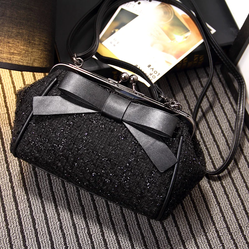 New Small Retro Vintage Kiss Lock Purse Handbag Totes Bag for Women,girls (1)