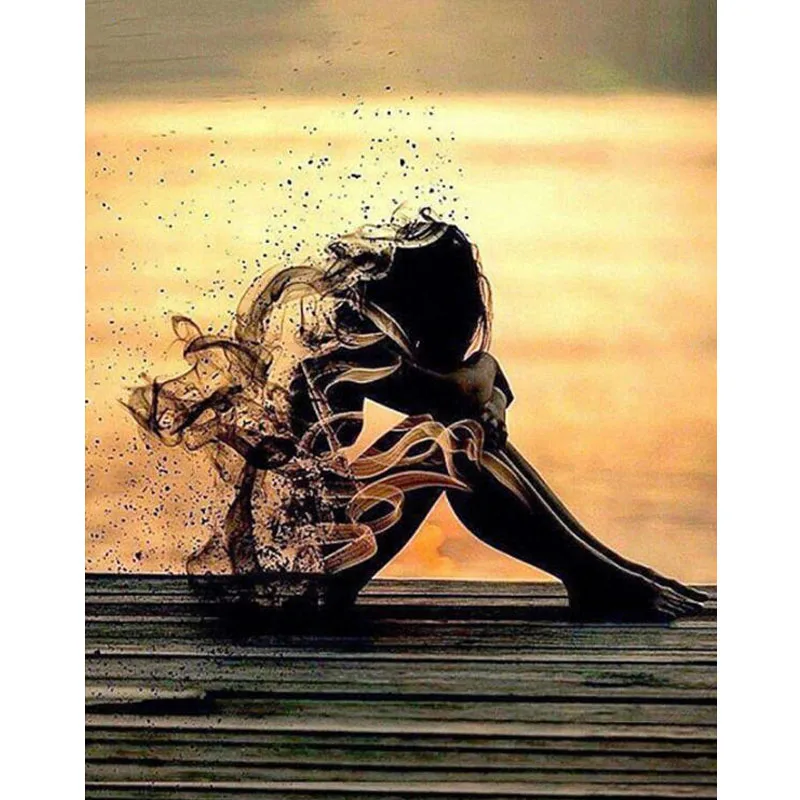 

Full Drill Square Diamond Painting Beauty Girl 3D Cross-Stitch Embroidery Art and Craft Kit Abstract Mosaic Diamond Dots Image