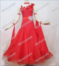 Twinkle Red Ballroom Waltz Tango Ballroom Dance Dress, Smooth Ballroom Dress,Standard Ballroom Dress Girls B-0093