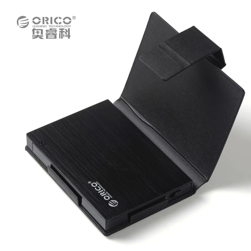 

ORICO 25AU3-BK 2.5" External USB3.0 Aluminum HDD Enclosure with Protective Leather case(Not including HDD)
